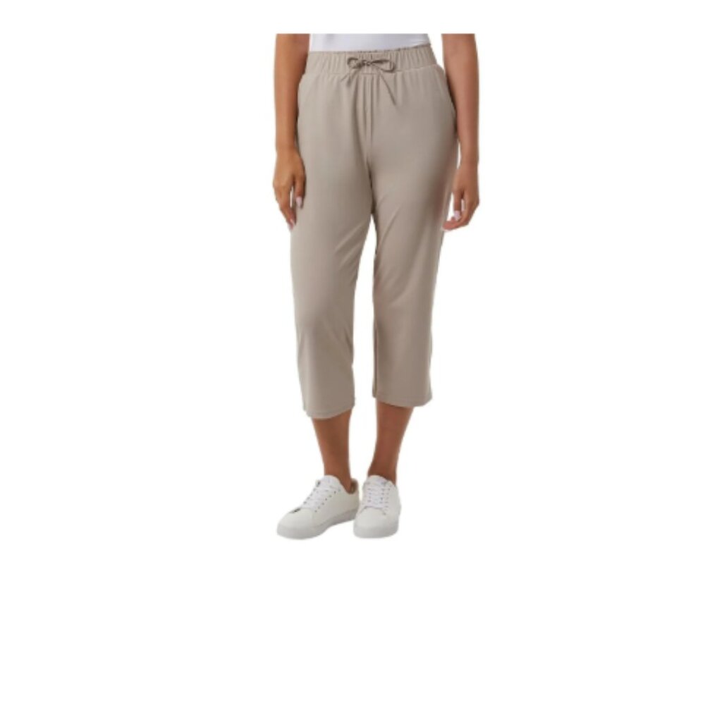 32 Degrees Women Nylon Lux Capri Tan Size M - Picture 2 of 3